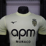 Camisola AS Monaco 2025-26 Alternativa Amarela Versão Jogador