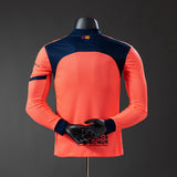 Camisola Manga Comprida FC Barcelona 2025-26 Alternativa Laranja Versão Jogador