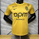 Camisola AS Monaco 2025-26 Alternativa Amarela Versão Jogador