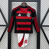 Kit Criança Manga Comprida CR Flamengo 2025-26 Principal