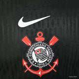 Camisola Manga Comprida SC Corinthians 2025-26 Alternativa Preta Versão Jogador