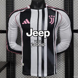 Camisola Manga Comprida Juventus FC 2025-26 Principal Versão Jogador